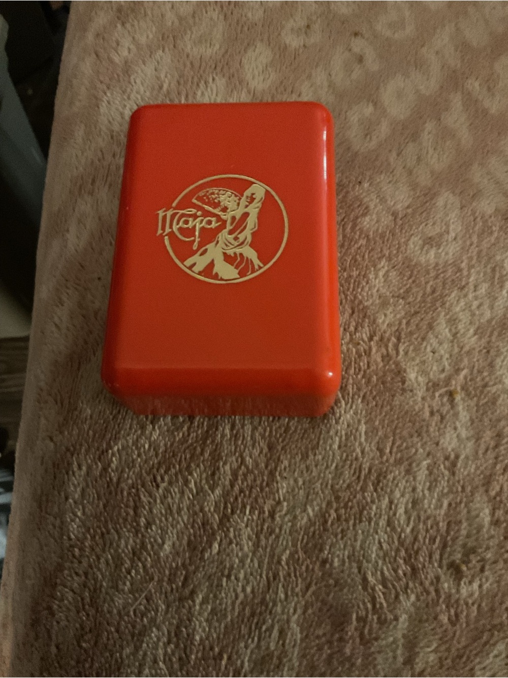 Myrurgia Espana Plastic Soap Holder Maja Spanish Dancer Travel Case Storage Box